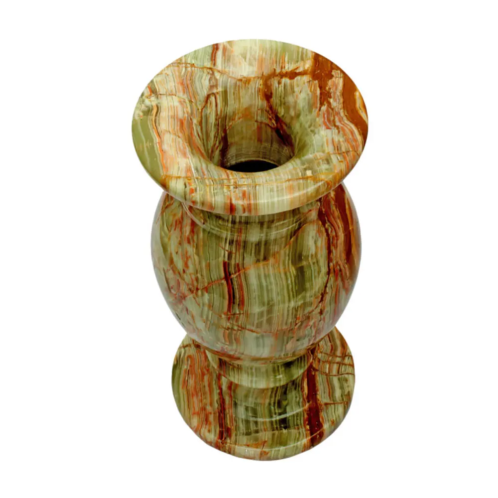 
Factory rate decorative onyx marble vases with flowers in stock | High Quality Green Vase 