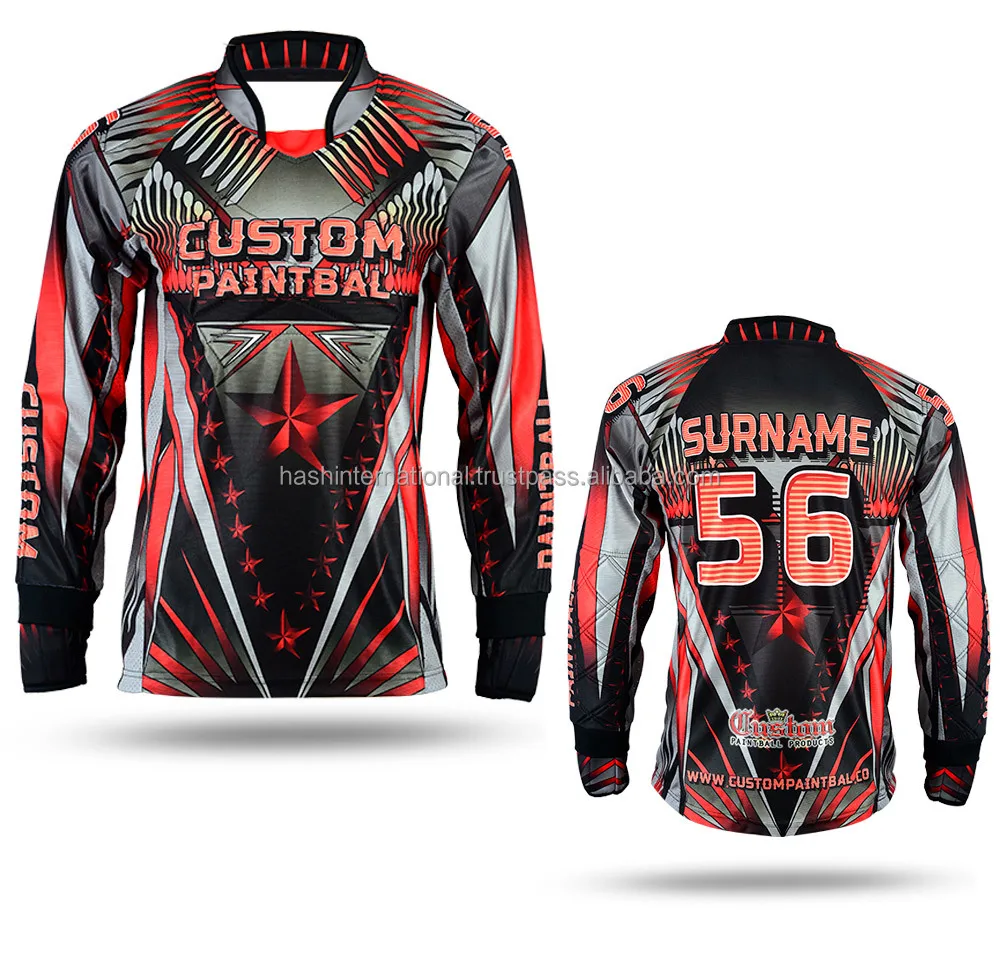 Hot Selling Paint Ball Mesh Jersey Custom Paintball Tops Stylish And Quick Dry Paintball Jersey