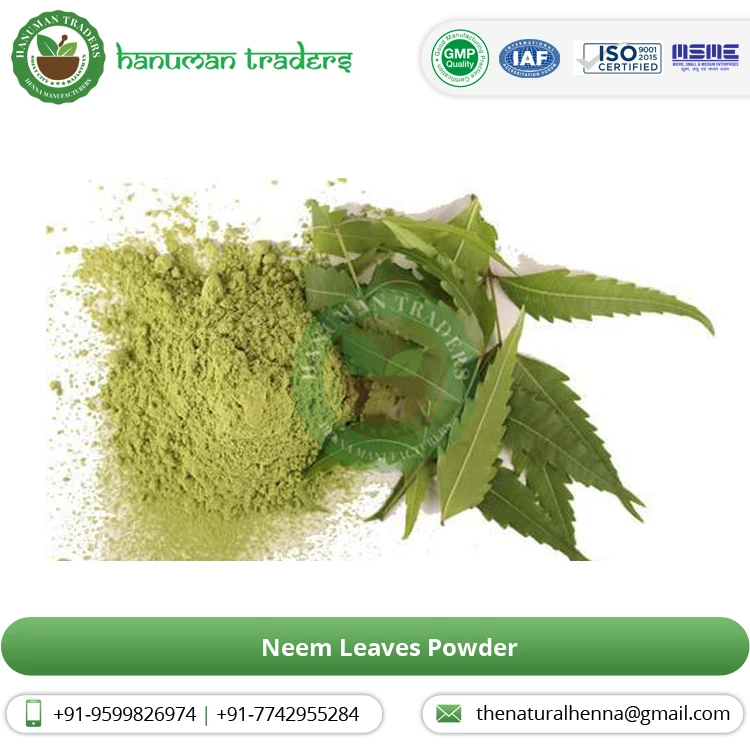 Top Notch Quality 100% Natural Neem Leaves Powder hair styling  hair dye organic herbal green powder