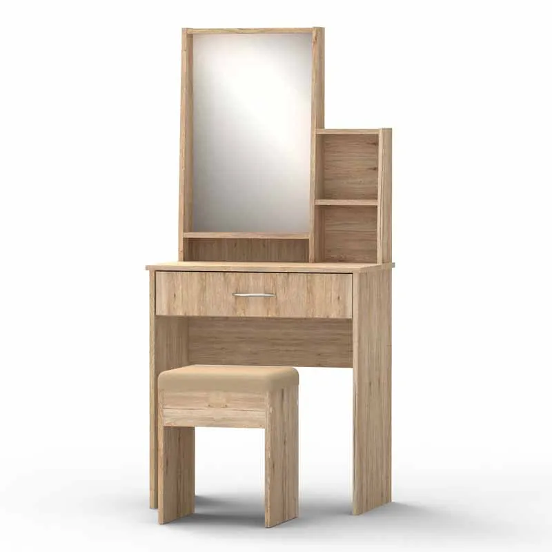  (1503) New Creative Product Modern Bedroom Dresser With Mirror Style Dressing Table and Stool Set Made in