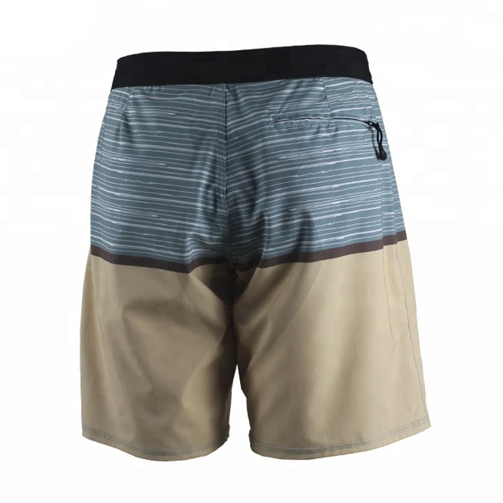 OEM Print Board Beach Stretch Surf Men Swim Shorts Waterproof Pockets Boardshorts Surf Custom Sublimation Shorts For Adult
