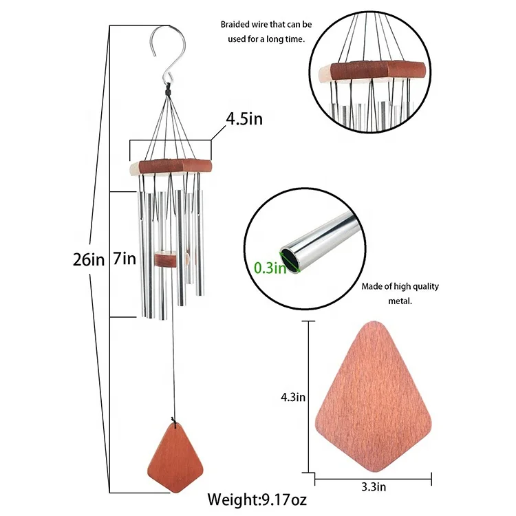 Ветряные колокольчики для потери любимого человека Prime, колокольчики ветра с сочувствительностью черного цвета, памятные колокольчики ветра с уникальным сочувствительностью