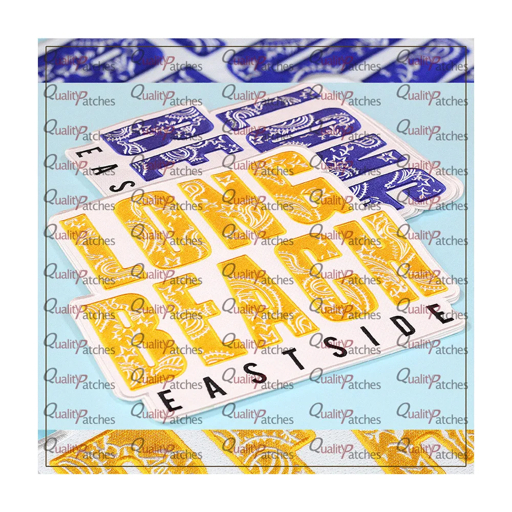 High Quality Custom Embroidered Patches Iron on Patches Sew On Custom Badges Backup Logo Hat Velcro Patches