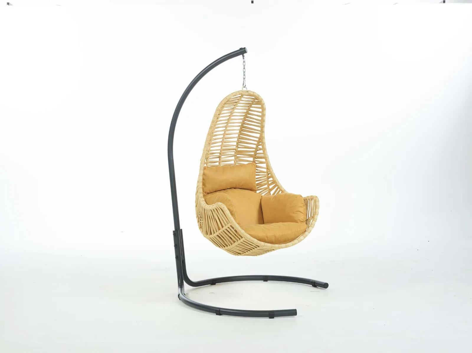 2021 Best selling European standards garden patio hammoch chair swing in egg shape made in Turkey