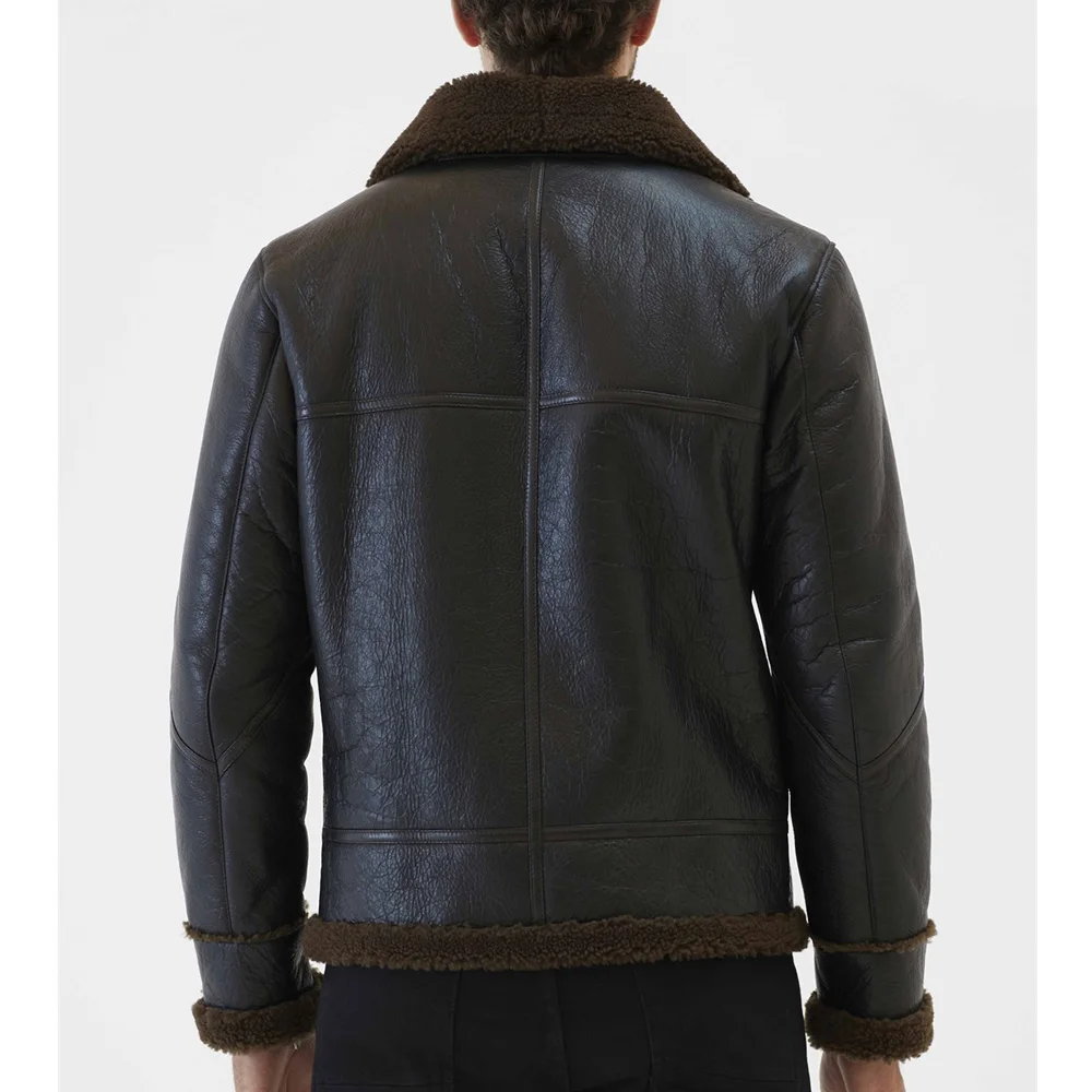 
Men Jacket Popular Full Printed Letter Pattern Men Outwear Shearling Jacket Men 