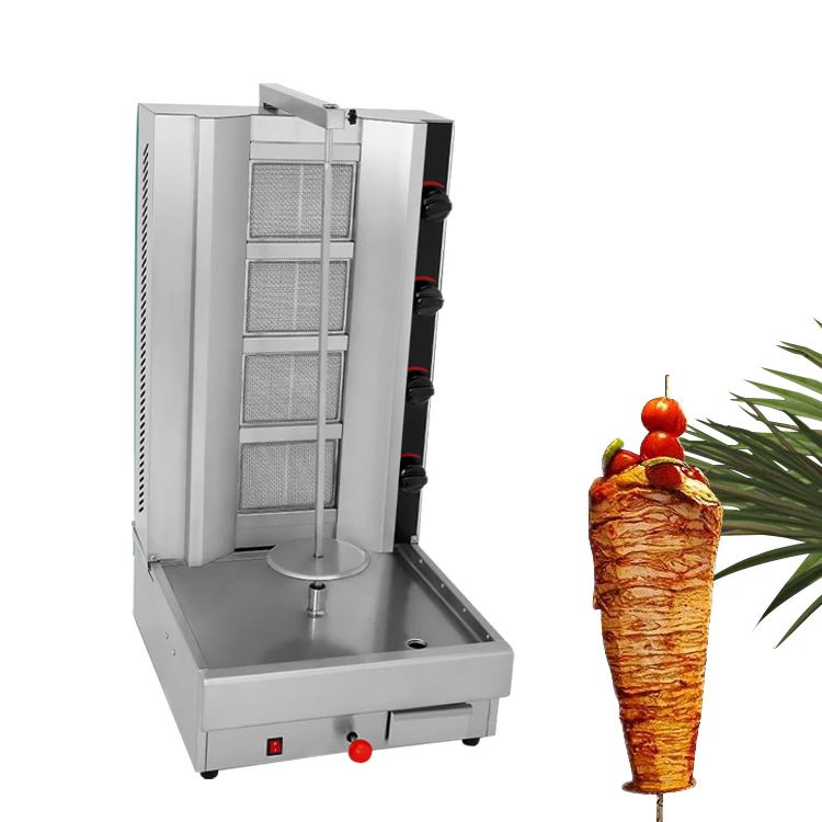 a shish skewer making maker commercial small doner price automatic kebab electric grill gas shawarma chicken machine for