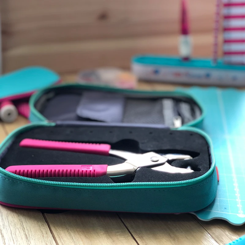 Набор принадлежностей для шитья Prym Vario плоскогубцы с инструментами пирсинга и защелок крепежей люверсов джинсовых пуговиц