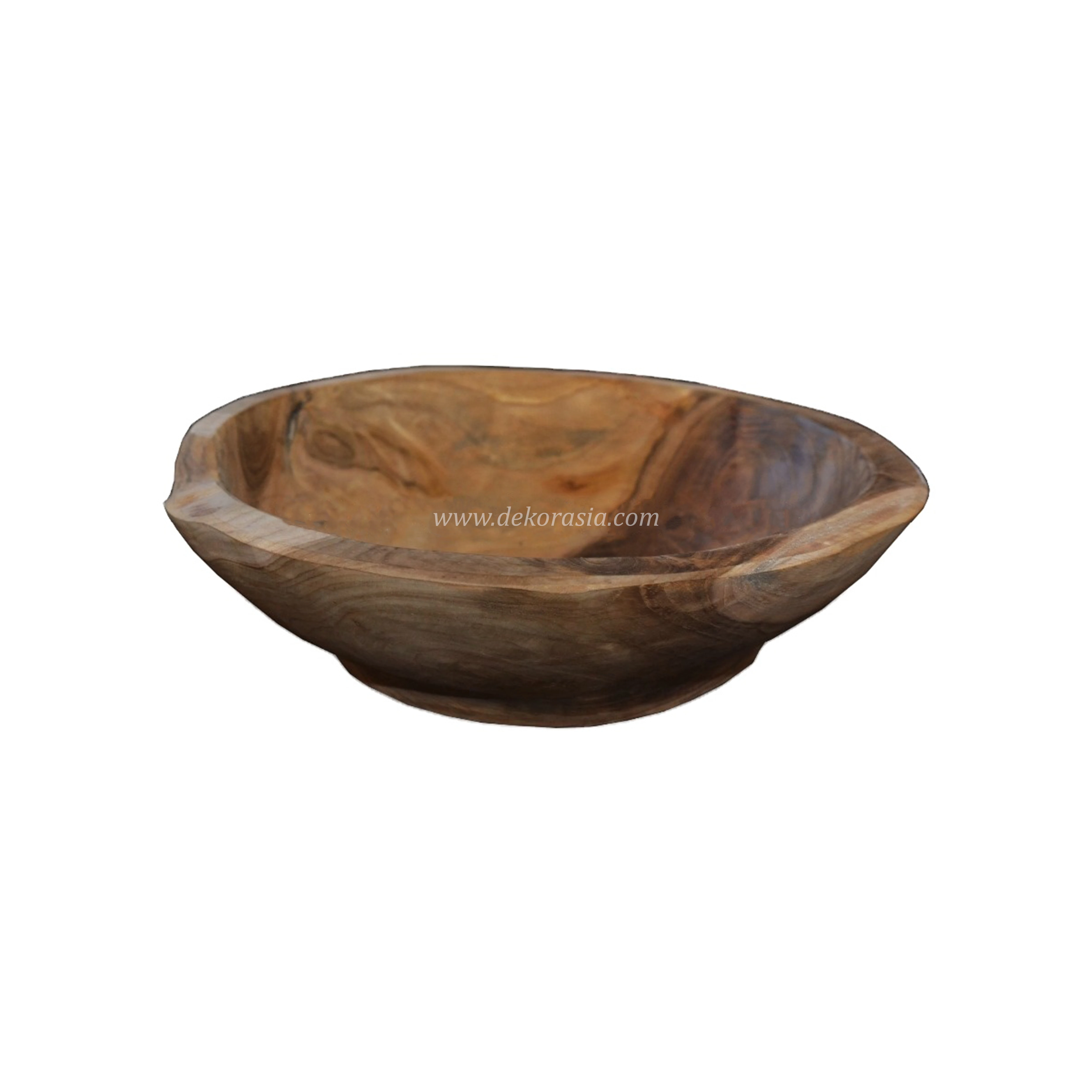Round Tray L, Wooden Bowls, Teak Wood Bowls Dinnerware Sets Dishes & Plates Serving Trays Fruit Tray