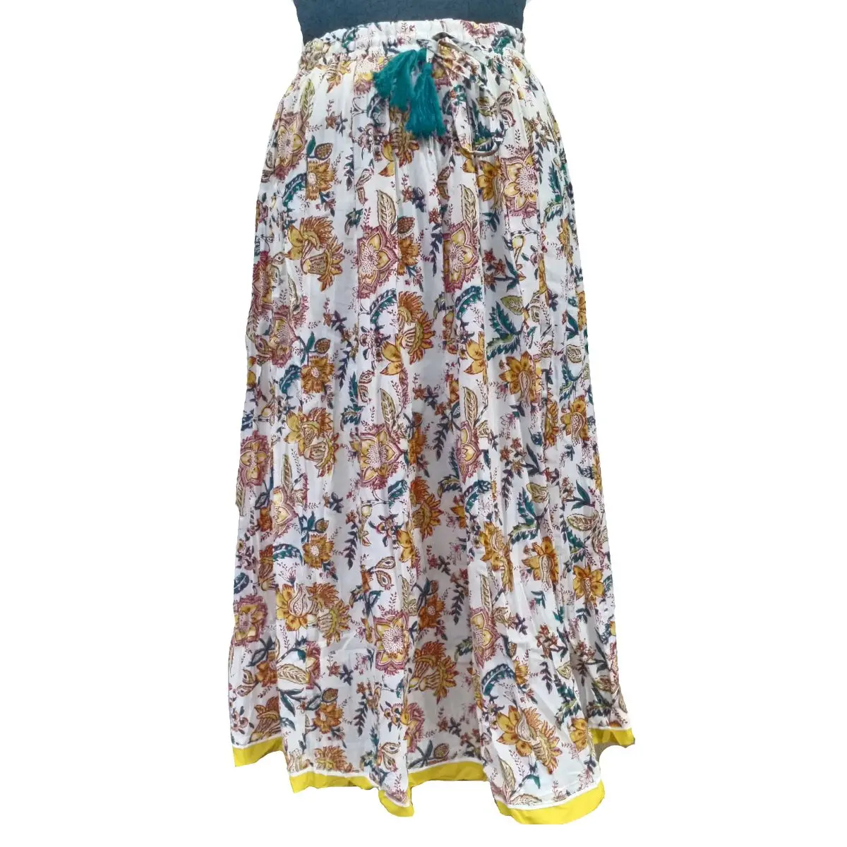 Latest Hand Block Print Cotton Skirt - Indian Ethnic Skirt