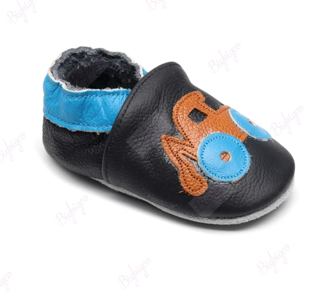 
Genuine Leather Kid Shoes baby slippers 