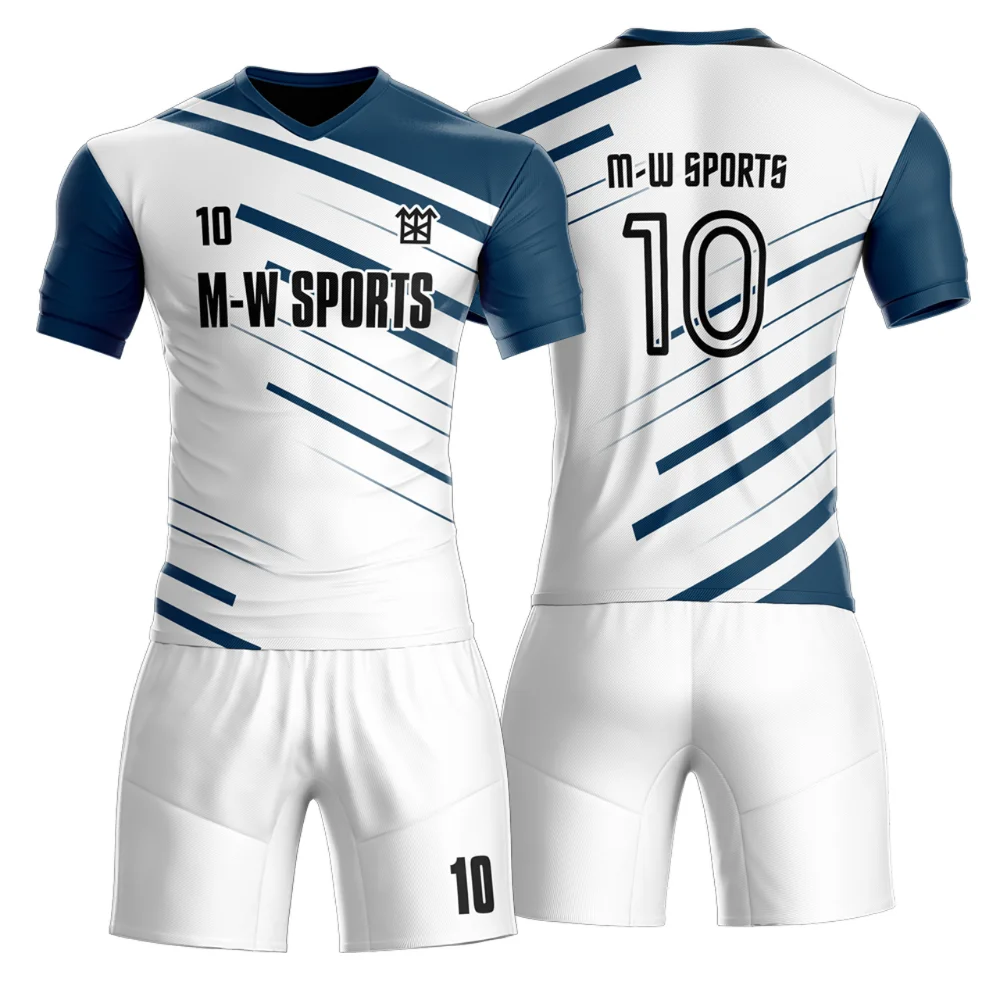 Hot Sale Latest Design Men Soccer Football Uniform | Latest Sports Wear 100% Polyester Soccer Jersey Uniform Kit Set