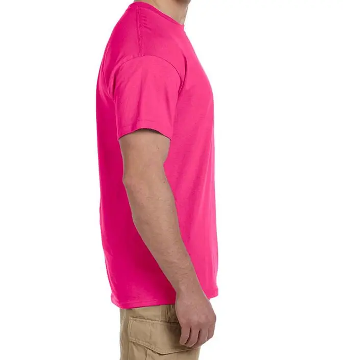 Pink color wholesale men summer fashion t shirt mens hip hop tees