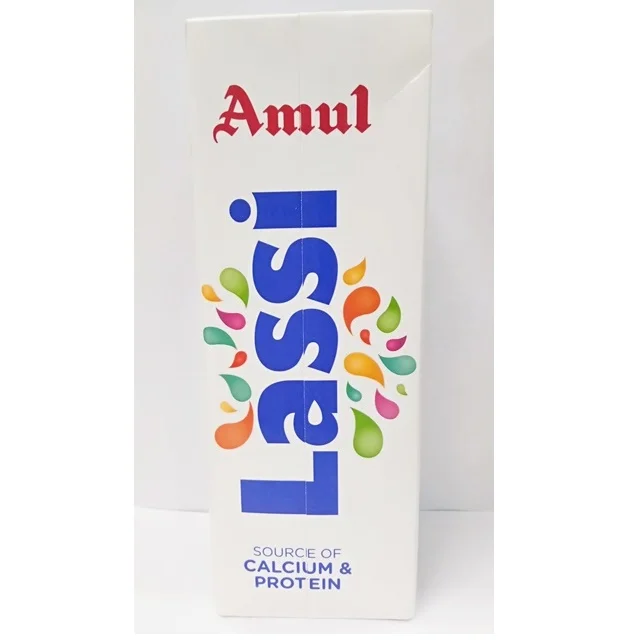 Здоровый продукт с вкусным вкусом Amul Lassi 1 литр в бумажной упаковке из Индии