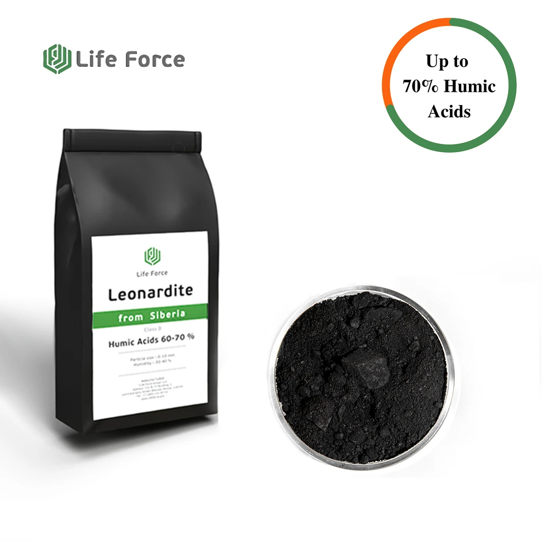 Гуминовая кислота черный порошок для сельского хозяйства леонордита жизненная сила SL 102 класс D (Сибирский леонордита)
