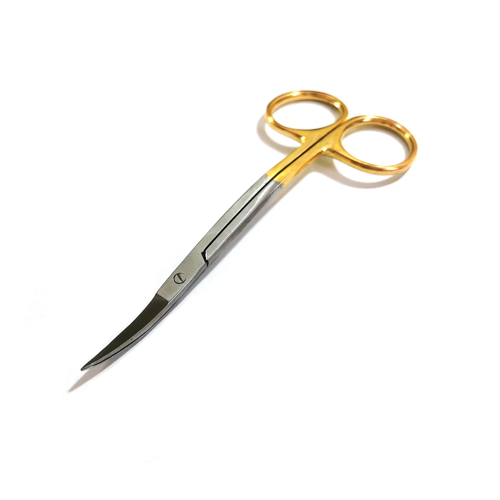 Iris scissors Sharp Curved Blade Re-useable Golden Handle stainless steel Scissors surgical instruments