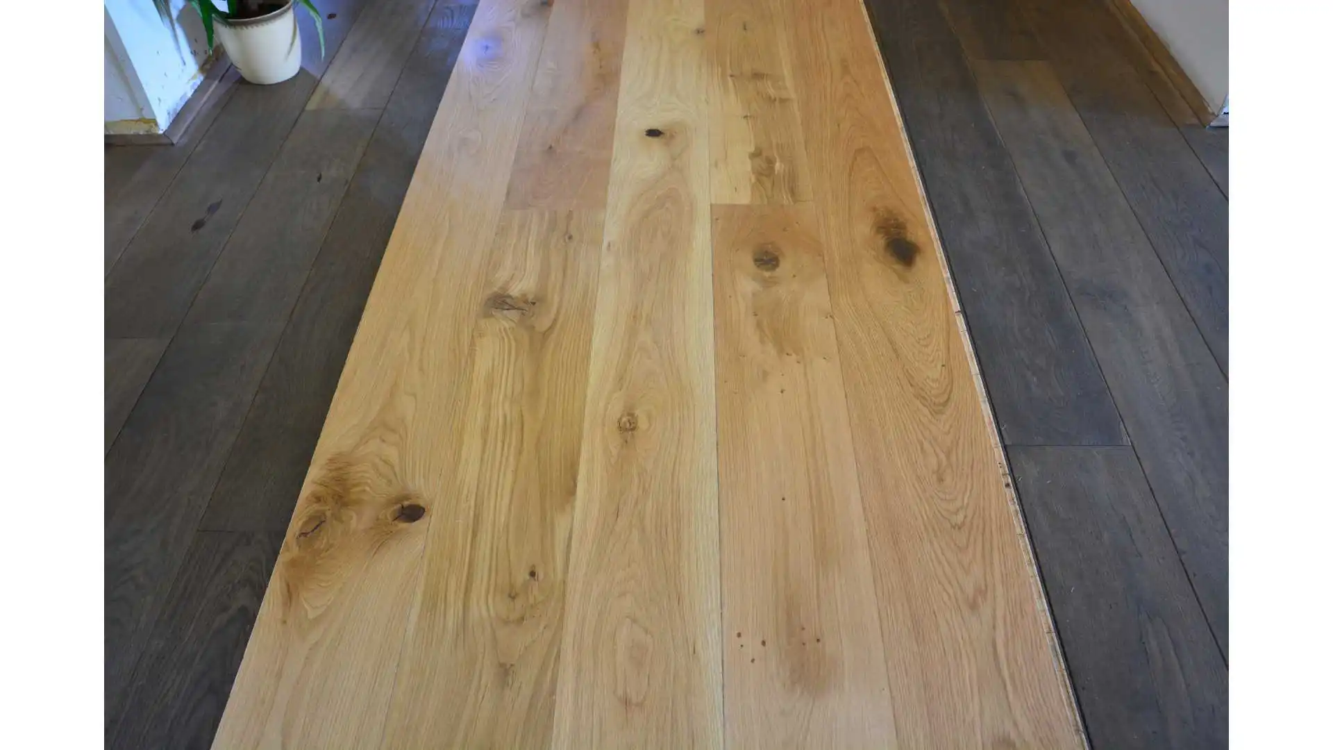 Oak Engineered Wood Flooring Transparent