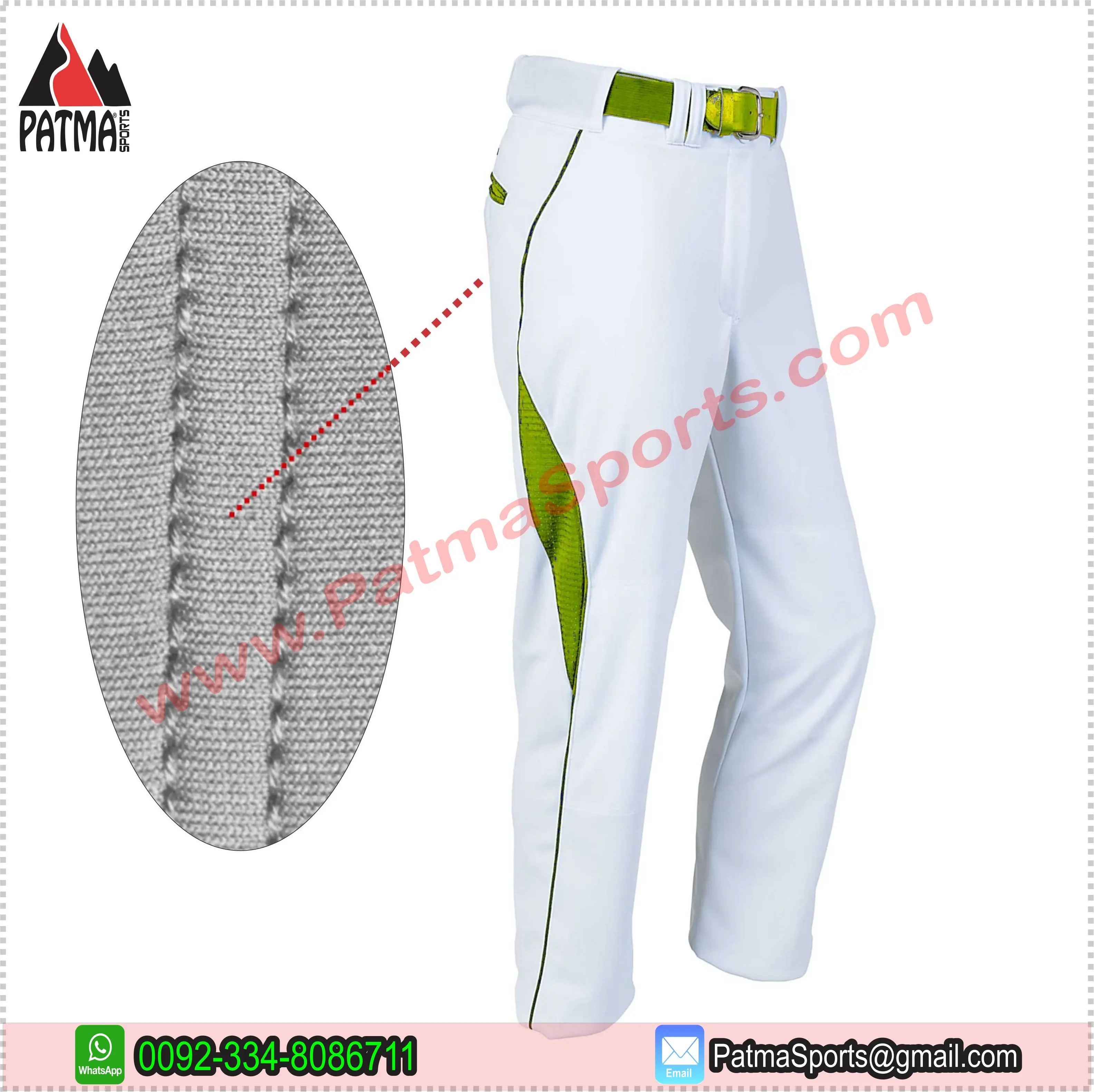 Trending 100% Polyester Plain Custom Sublimation Baseball and Softball Pants for Custom Logo Labels Tags Packing Bags