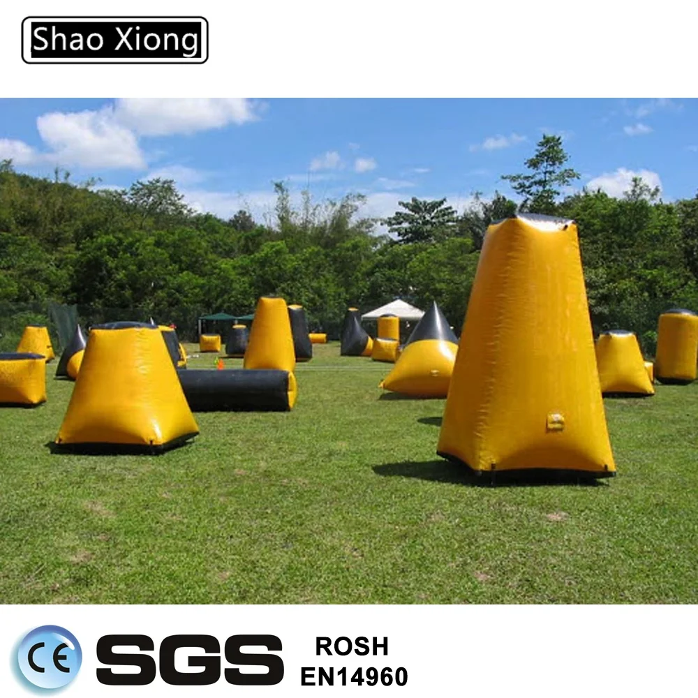 Cheap New Design Outdoor Paintball Bunkers Inflatable Tank Paintball Arena Barricades Obstacle Bunkers Field Equipment