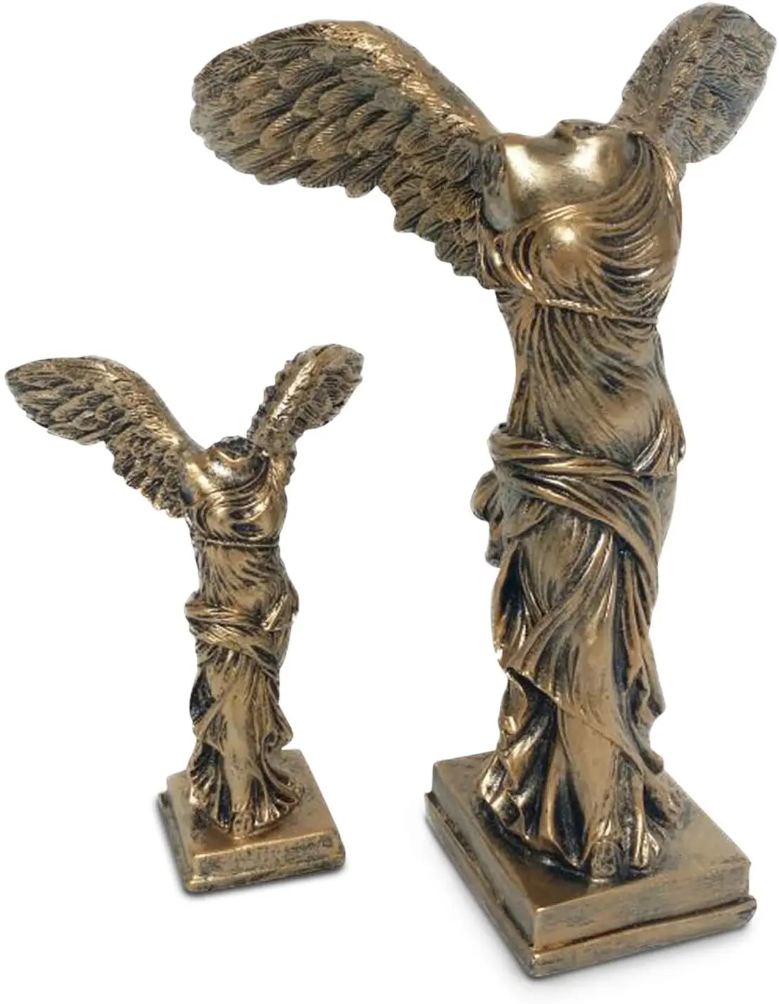 Baroque Royal Winged Victory of Samothrace Statue Nike Greek Goddess Louvre Museum Replica Heavy Resin Sculptures and Statuettes