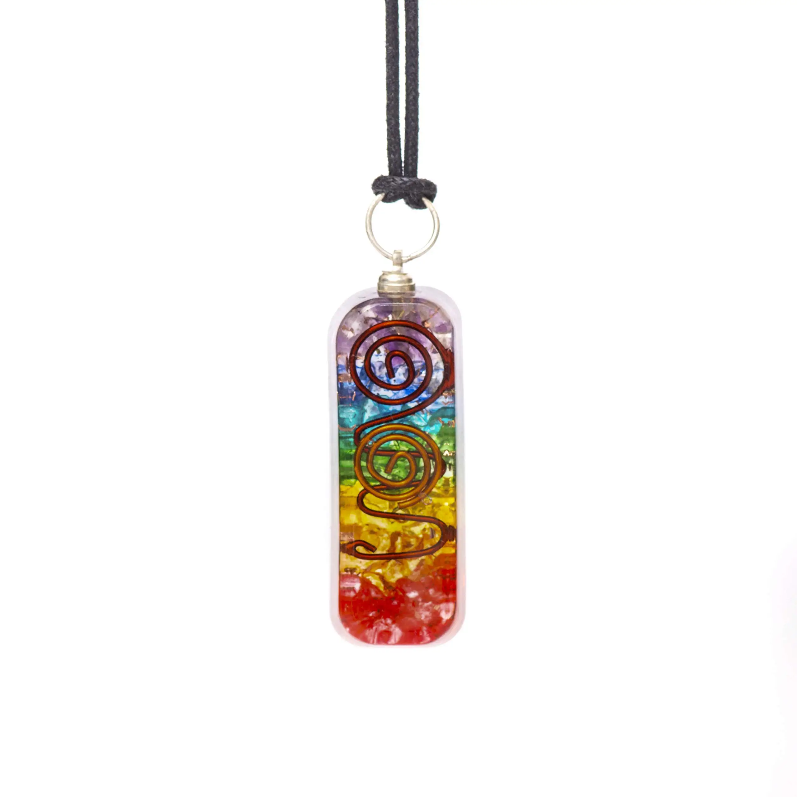 Hot Sell Orgonite  pendants Chakra Layered Orgone Wholesale Orgonite Layered