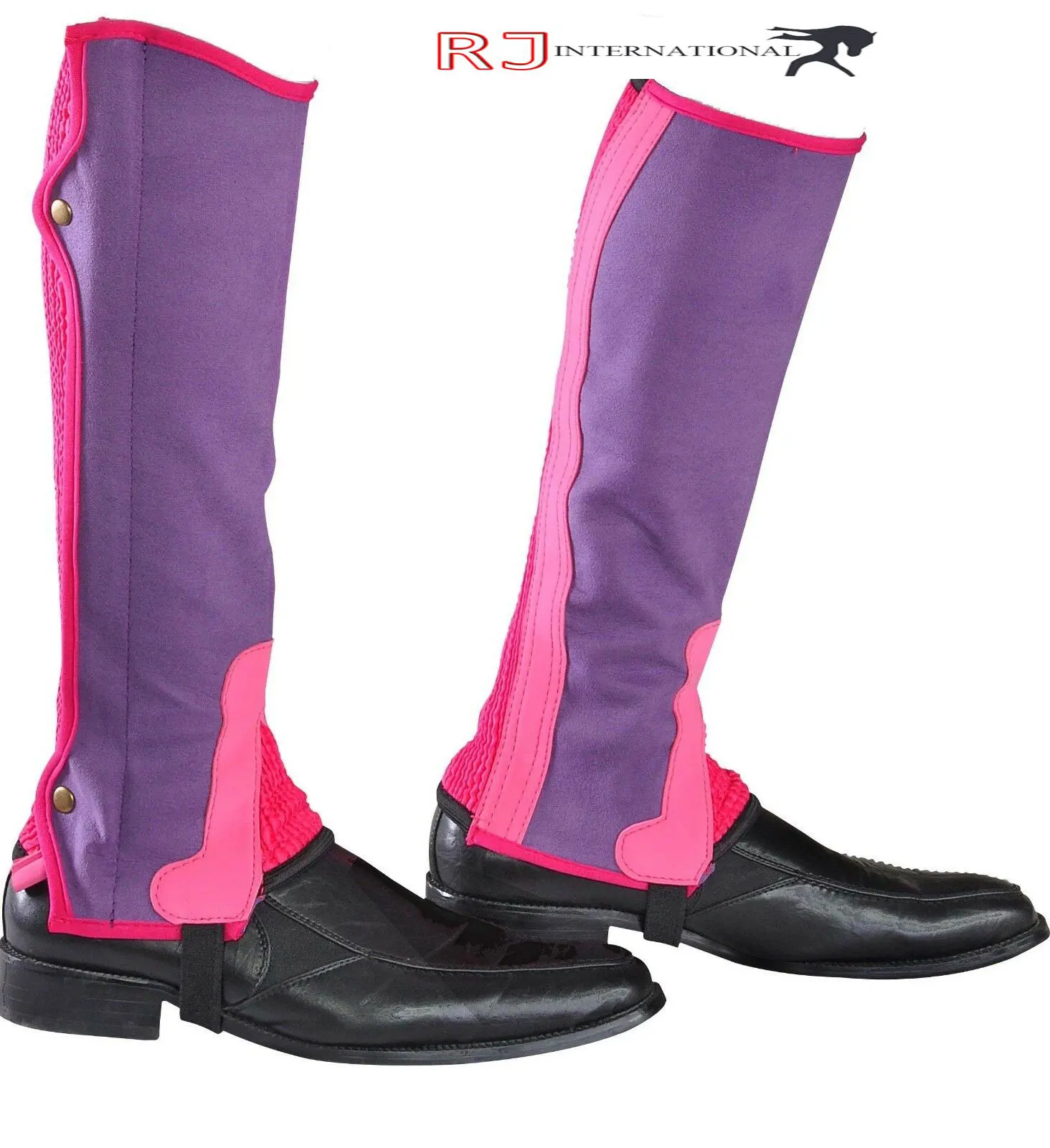 ADULTS HORSE RIDING AMARA SUEDE SHOWING JUMPING GAITERS HALF CHAPS SIZE XS S M L By Riaz Jamal Intel