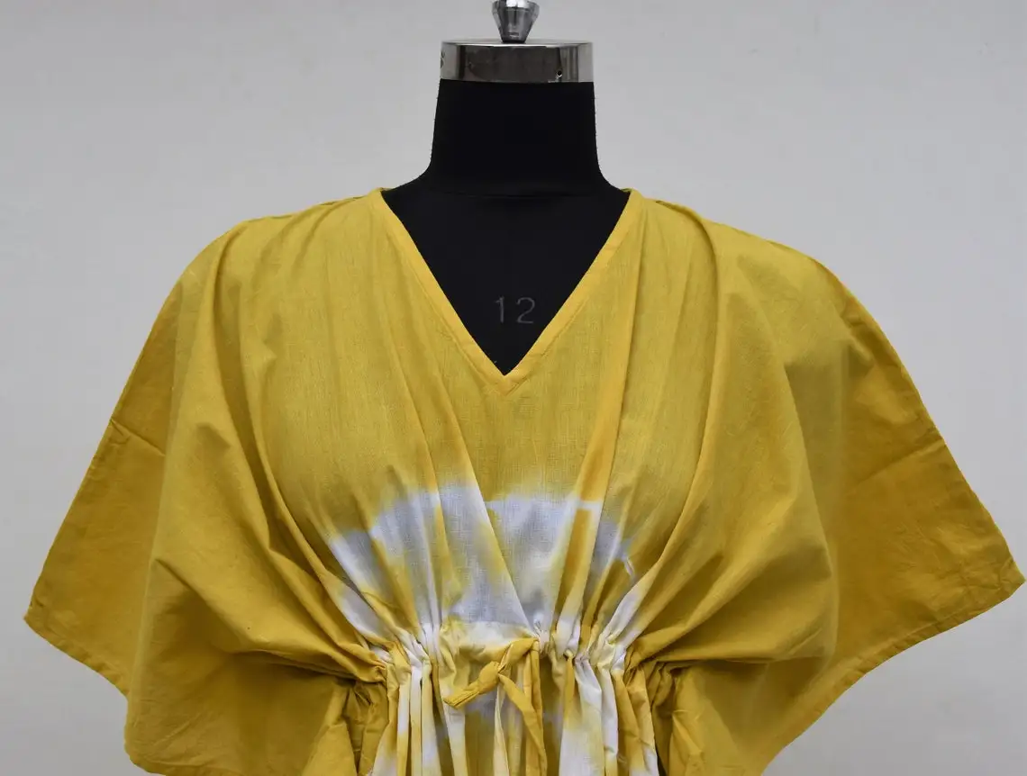 Handmade Women Wear Bridesmaid Dressing Gown Hand Design Cotton Indian Kaftan Robes Dressing Gown