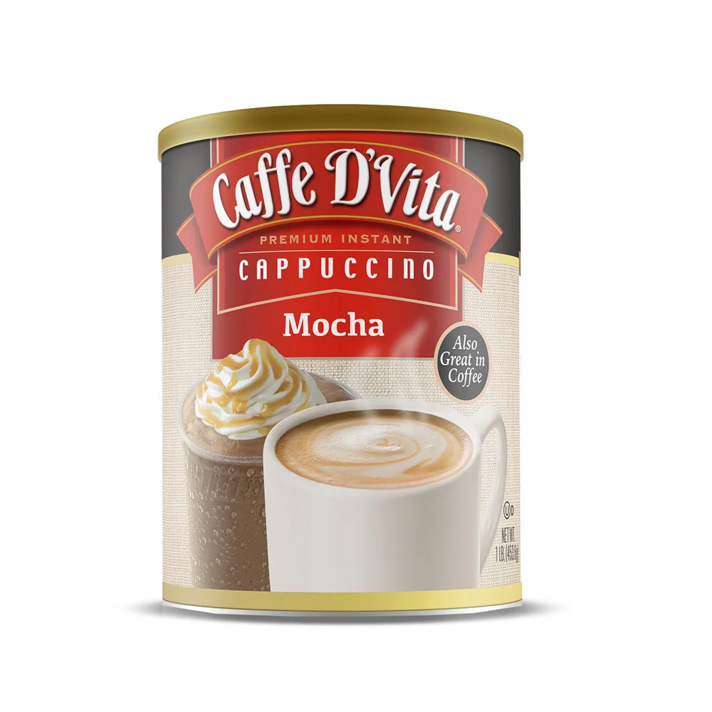 
Кофе Caffe D Vita Mocha капучино 3 в 1, мгновенный кофе мокко, растворимый кофе, сливочный аппарат без молока 16 унций 