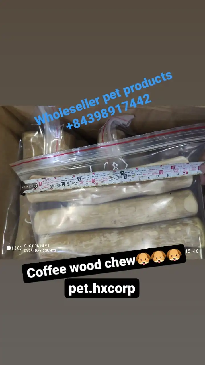 Кофейная деревянная жевательная игрушка из Вьетнама/кофейная для собак/кофейная + 84398917442