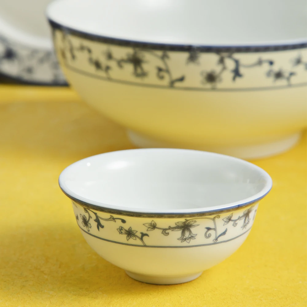 OEM Porcelain Blue flower A01 pattern Dinnerware Tableware Sets with 8 or 11 items made in Viet Nam wholesale manufacturer