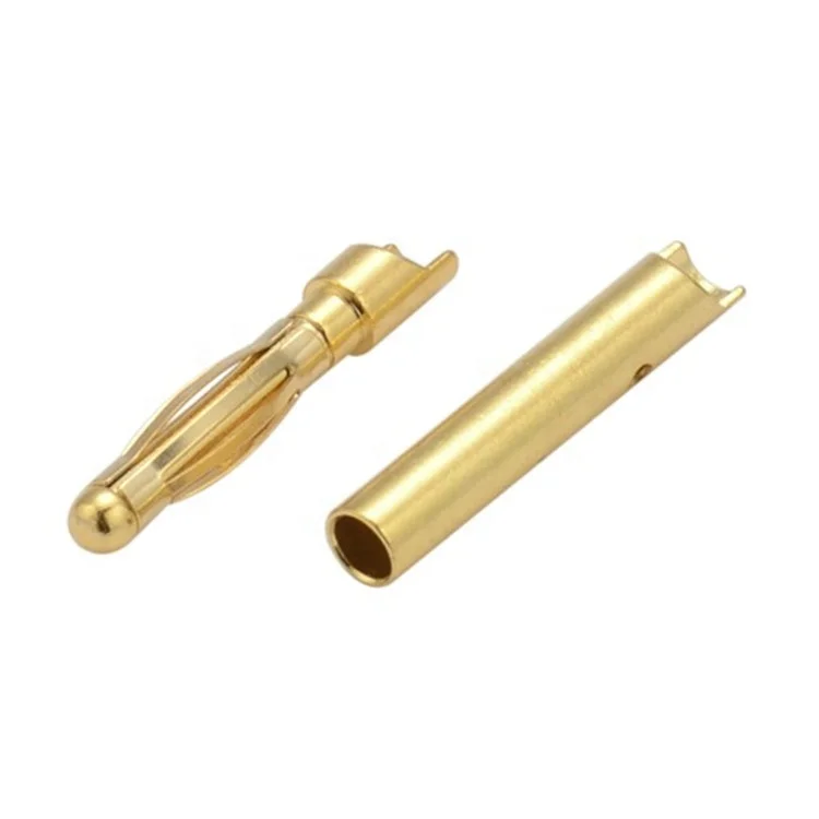 fast delivery high voltage electrical plug connectors gold plated 2mm banana plug