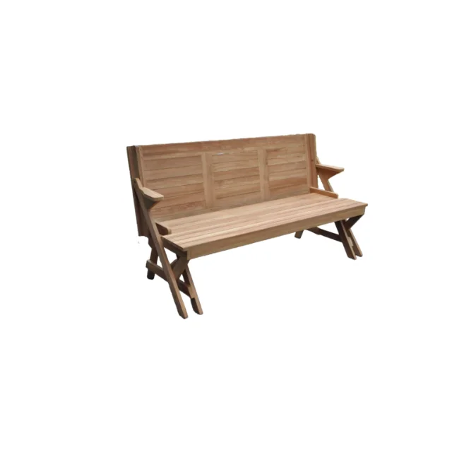 
Best Design Magic Bench Picnic Table Set Solid Teak Wood for Garden Outdoor Furniture 