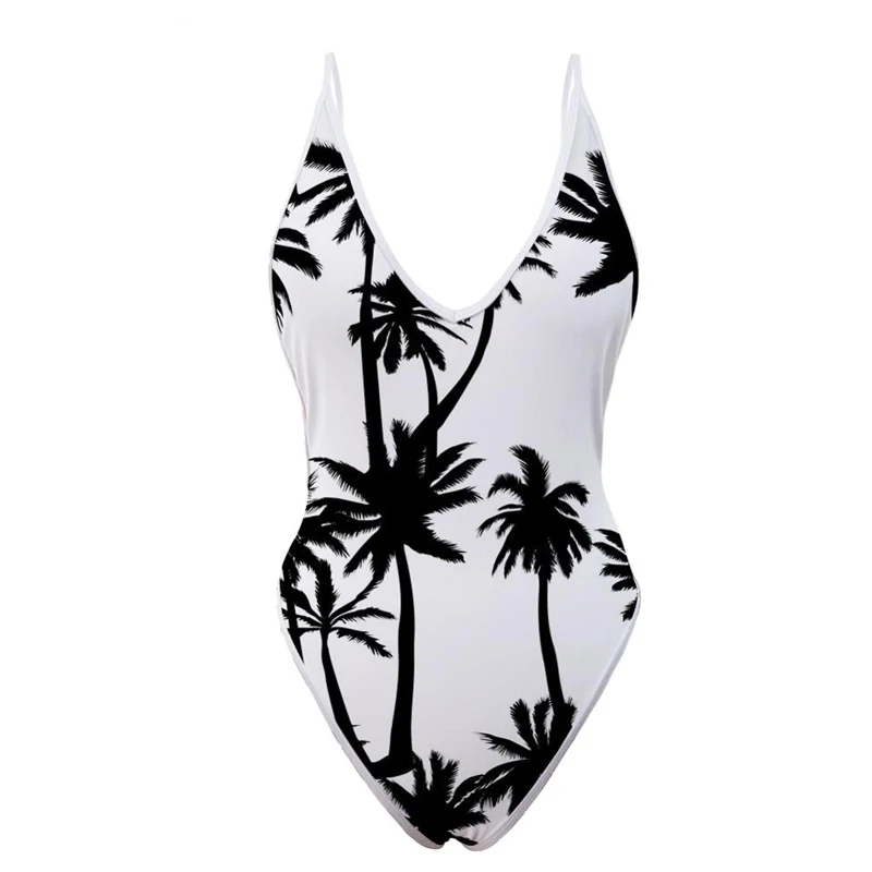 Fashion Tint Swimwear Women One Piece Swimsuit Black Bikini Sexy Party Swim suit Female