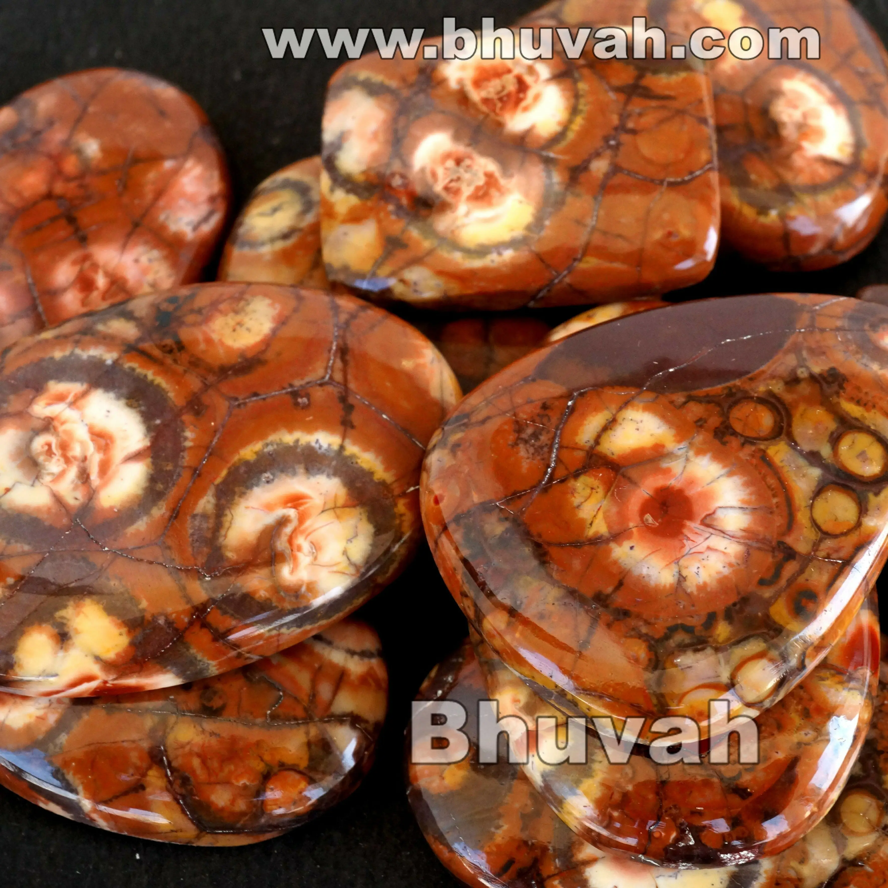 Bird Eye Jasper Gemstone Cabochon Stone Beautiful Pieces