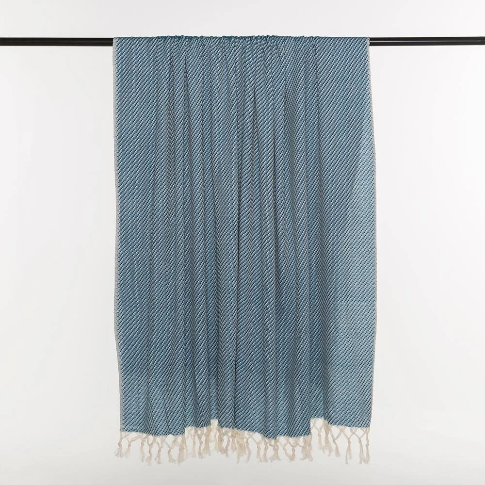 Turkish Cotton Sofa Bed Cover Throw Fringed  Handloomed 180x240cm High Quality