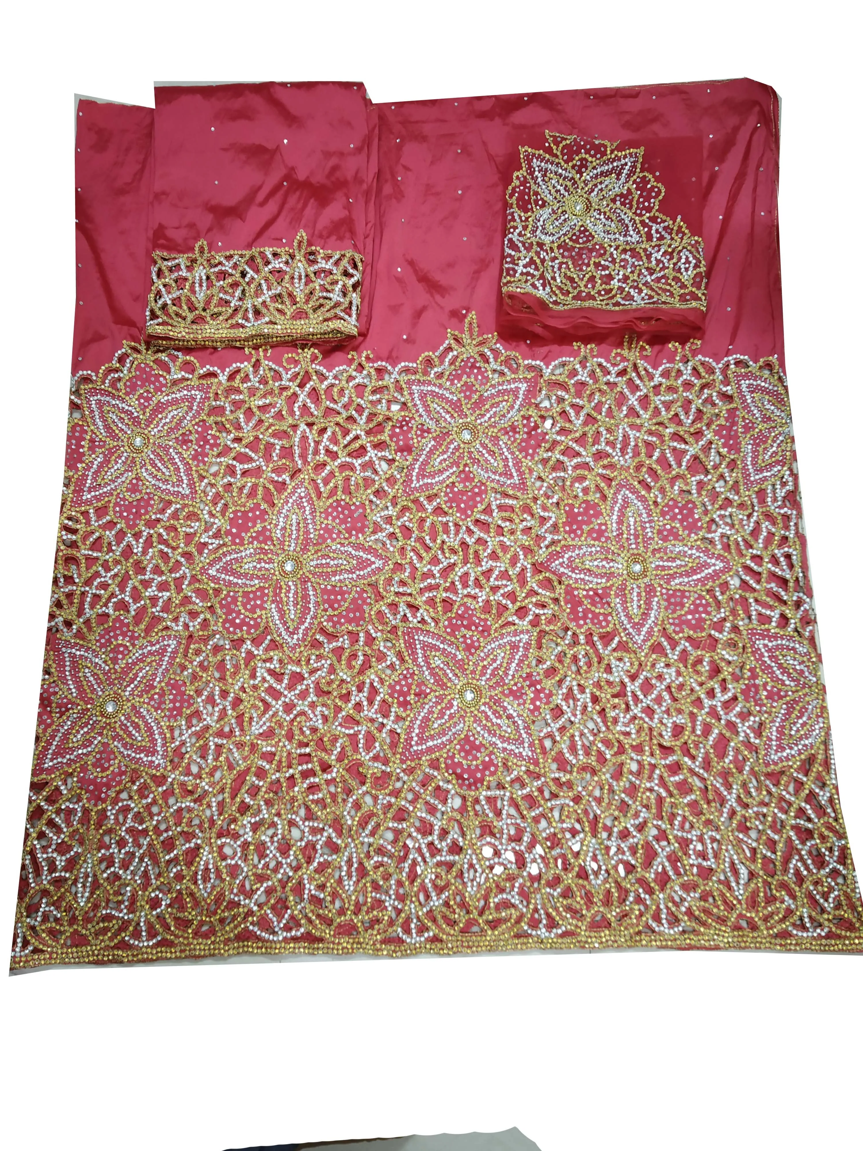 Heavy Beaded George  Fabrics  Nigeria  George Wrapper