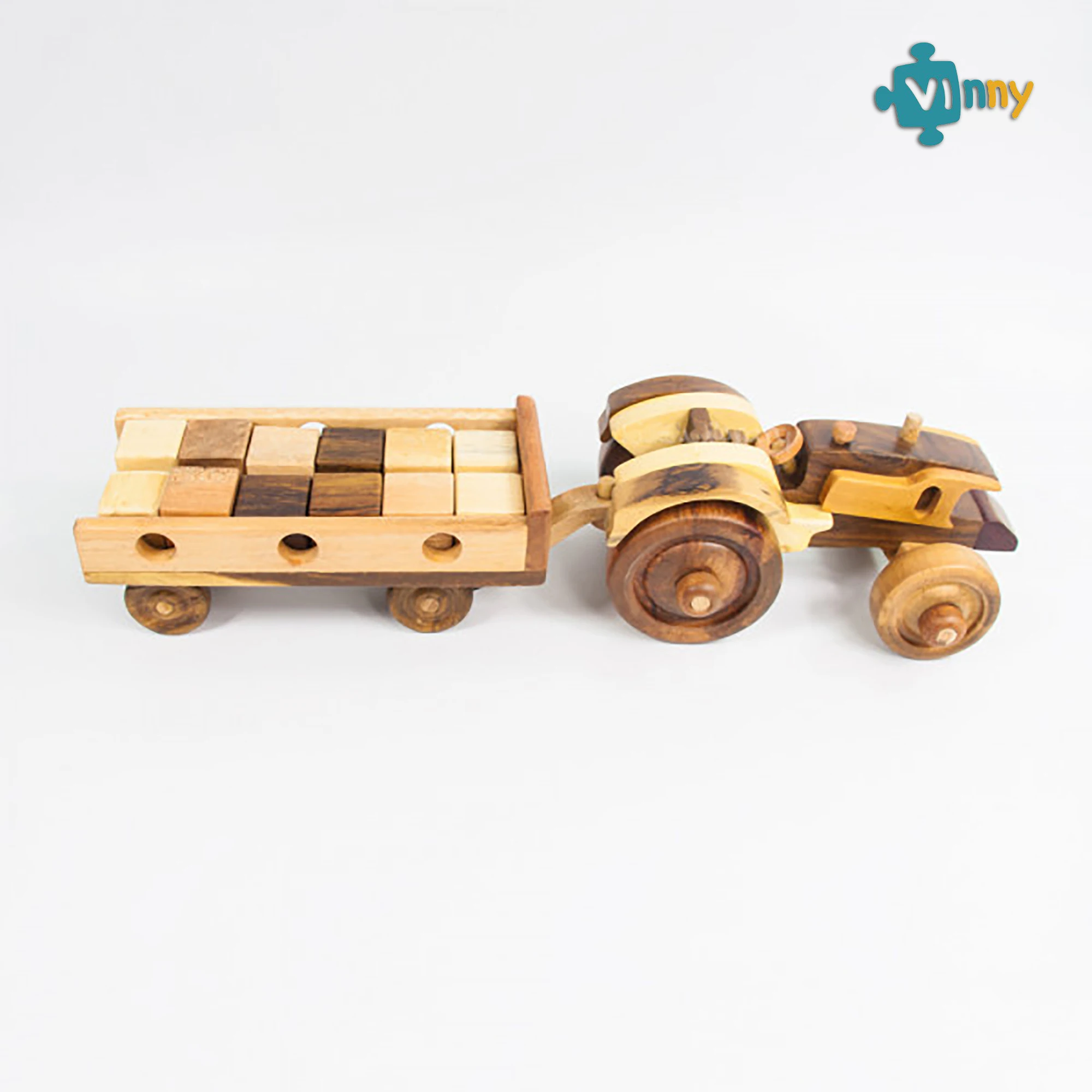 
OEM - ODM Vietnamese Manufacture - Wooden Harvesting Truck with cubes- New arrival educational assemble truck 