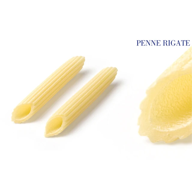 High standard bronze drawn Italian pasta Penne rigate 500Gr