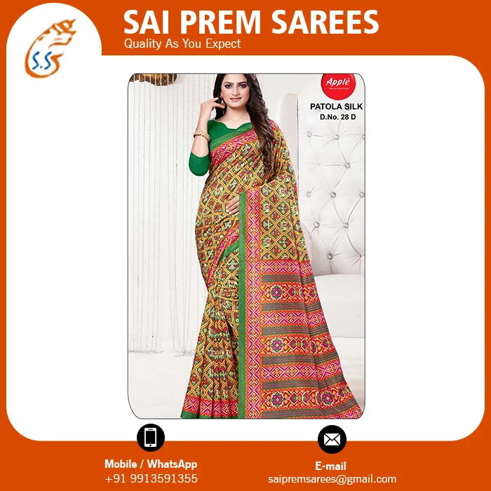 Best Design Collection Of Patola Sarees Available At Lowest Wholesale Price