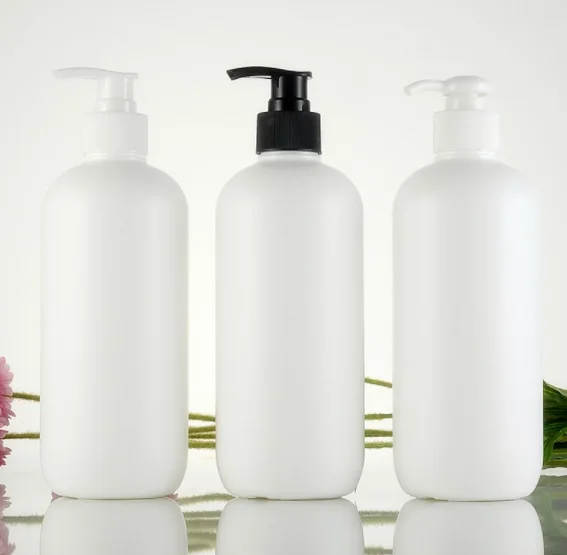300 мл 500 1000 пустые пластиковые бутылки для лосьона из полиэтилена высокой плотности цилиндрические шампуня Пустые контейнеры ухода за кожей