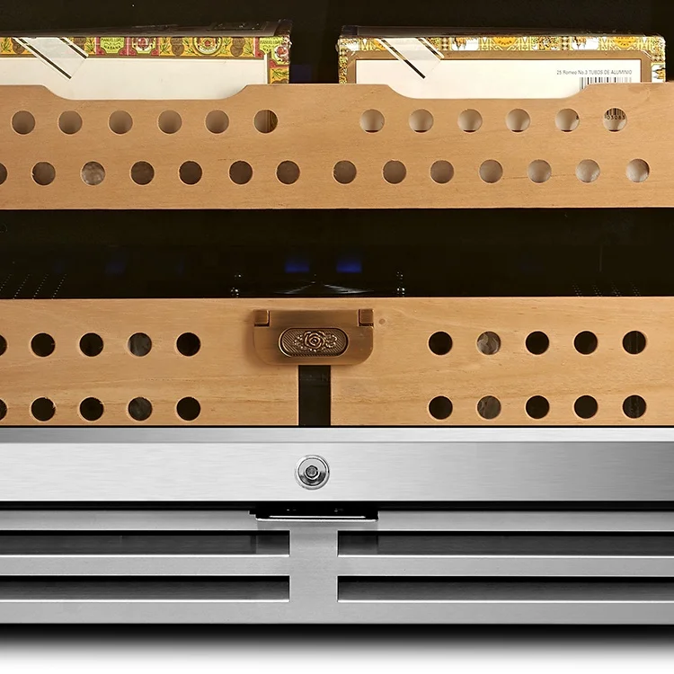 NewAir 400 Count Electric Cigar Humidor Stainless Steel with Digital Temperature Controls cigar humidors