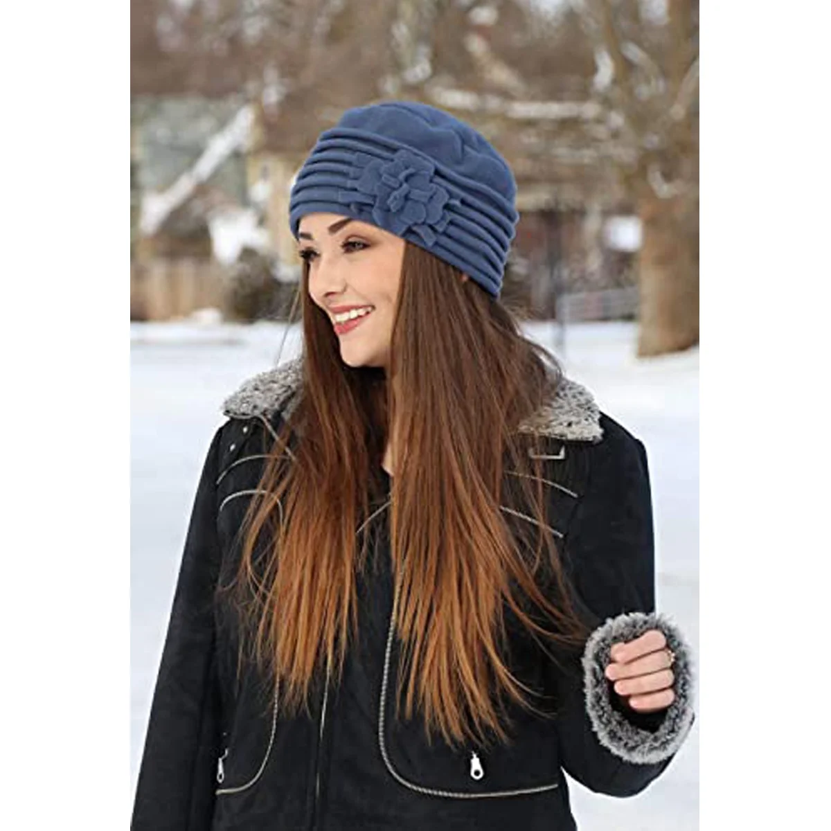 Custom high quality ladies beanie knitted hat