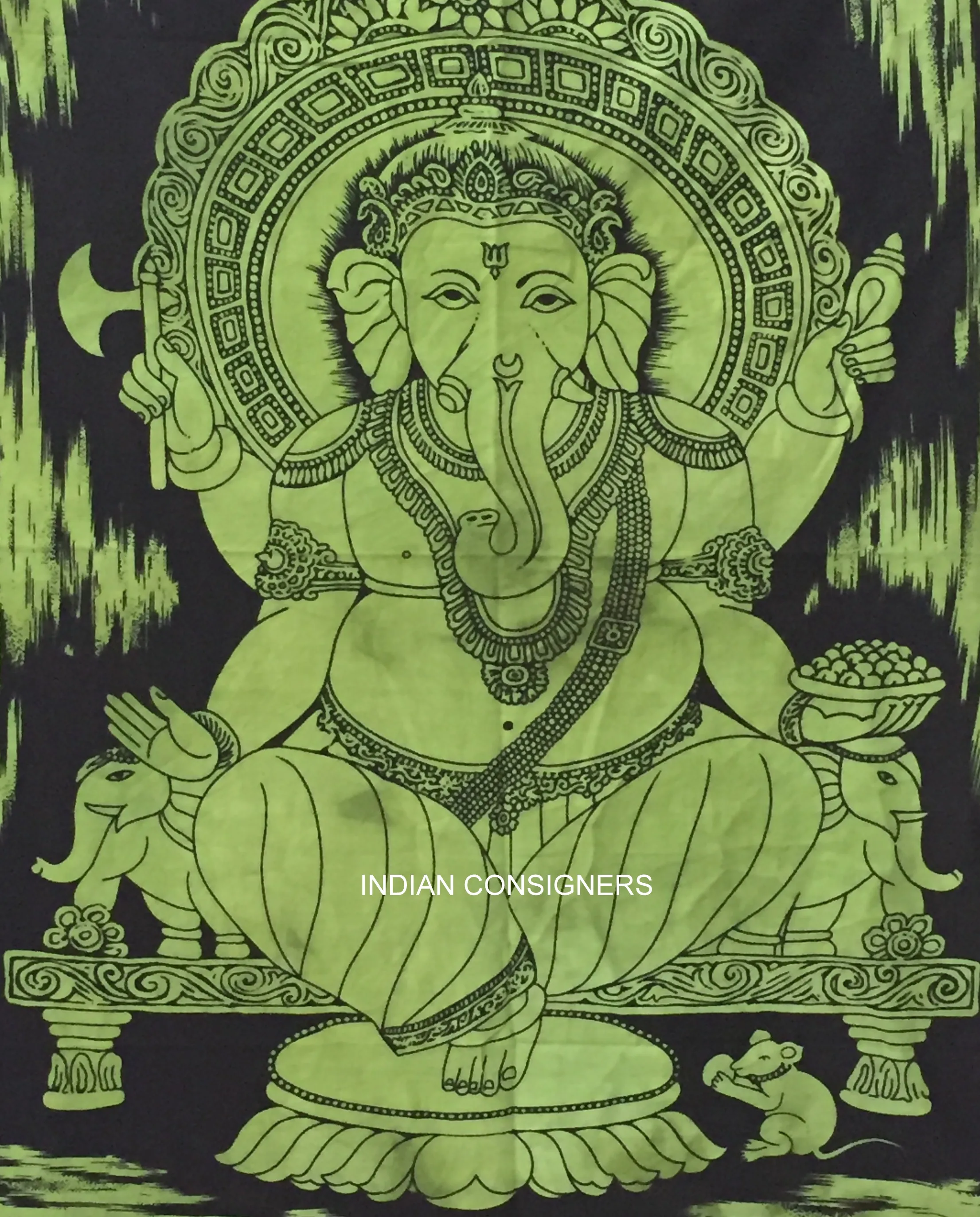 God Ganesha Cotton Tapestry Wall Hanging Poster Tapestry Small Wall Hanging Wall Art Door Decor