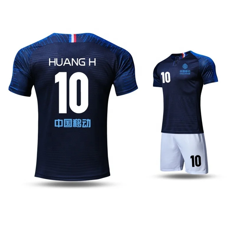 2021 wholesale fully sublimated Customization 2021 Top Thai Quality Soccer Jersey and uniform set Shirt &short Jersey