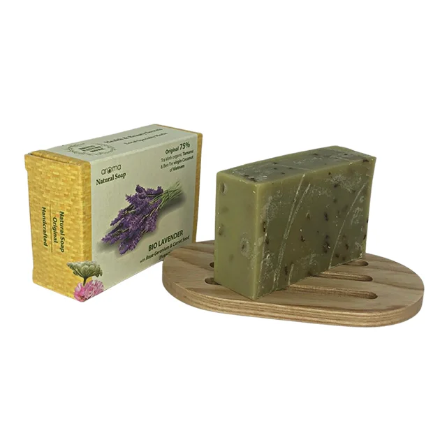 Natural handmade Soap Lavender Soap Natural Bright Smooth Anti aging Antioxidant Anti Acne  Moisturizing Relax Balance Enrich