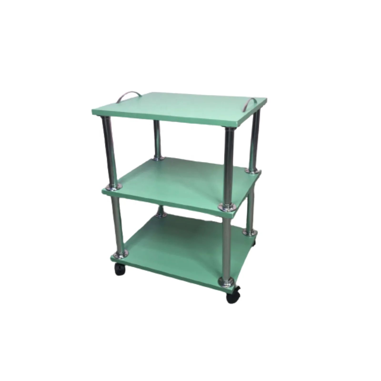 Beauty Salon Cosmetology Trolley Cart for Salon and Barber Shop Green Colour