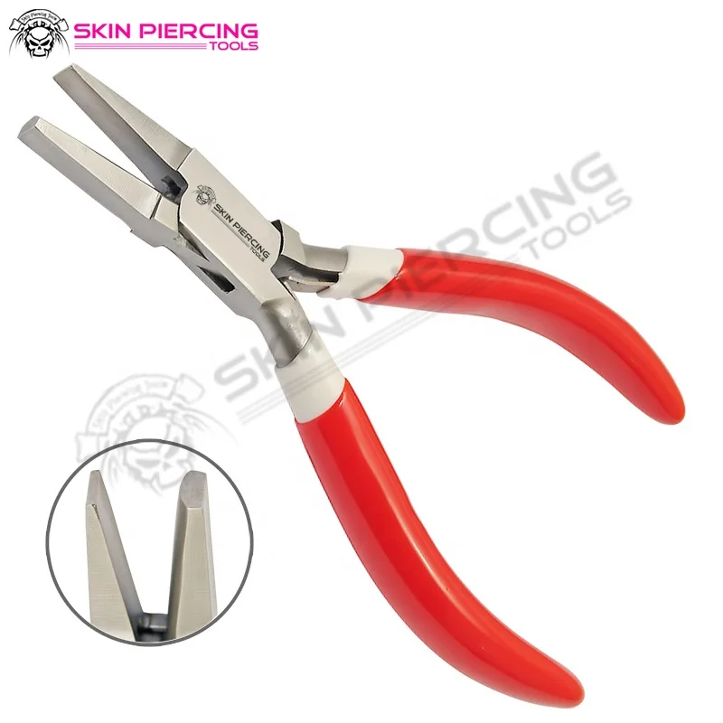 
Set of 5x Flat Half Round, Prong Opening Bow Closing Tube Holding Nylon Jaw & Tube Holding Cutting Pliers 
