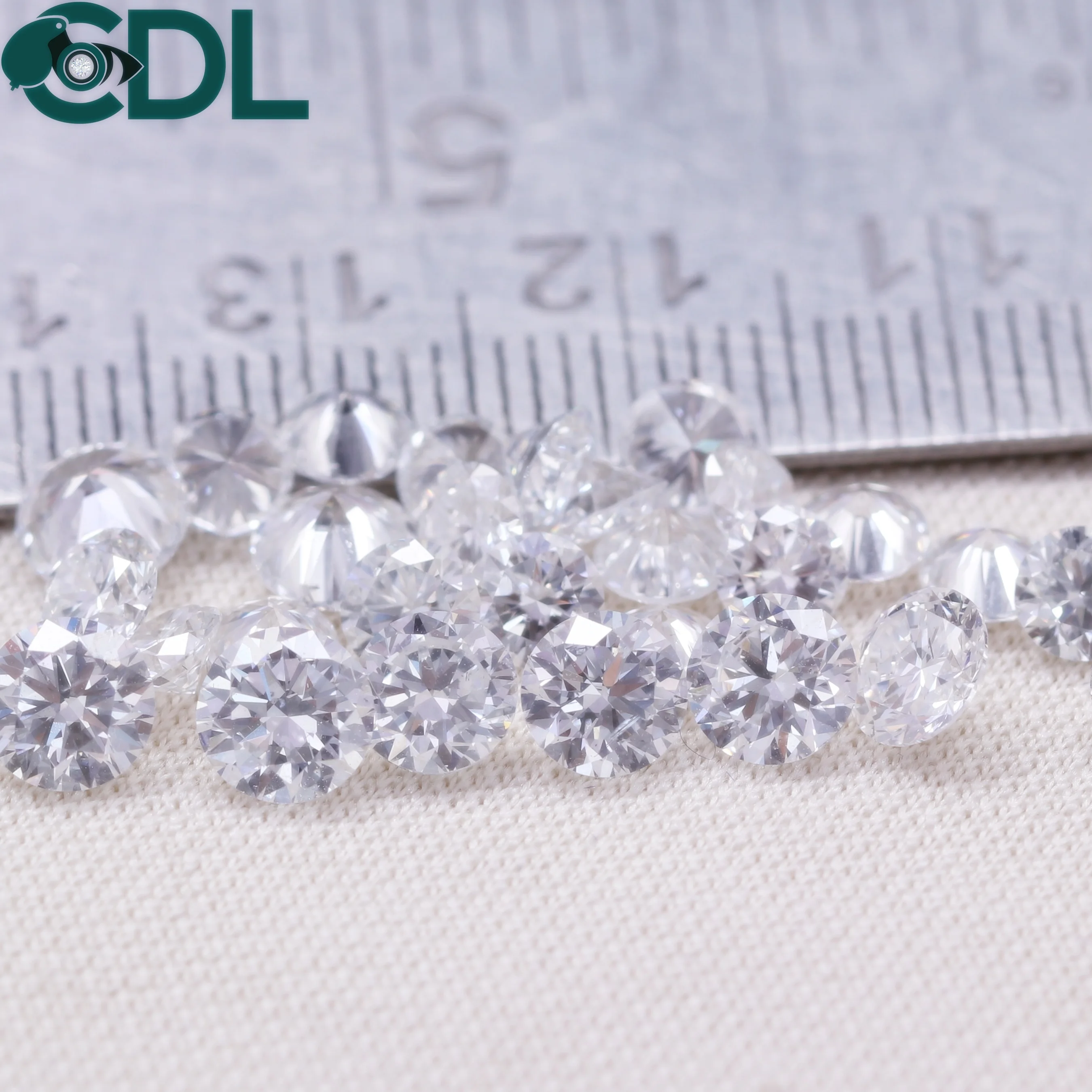 Melee Round Brilliant Cut 2.40 mm D-F SI1-SI2 EX-VG Cut Diamond