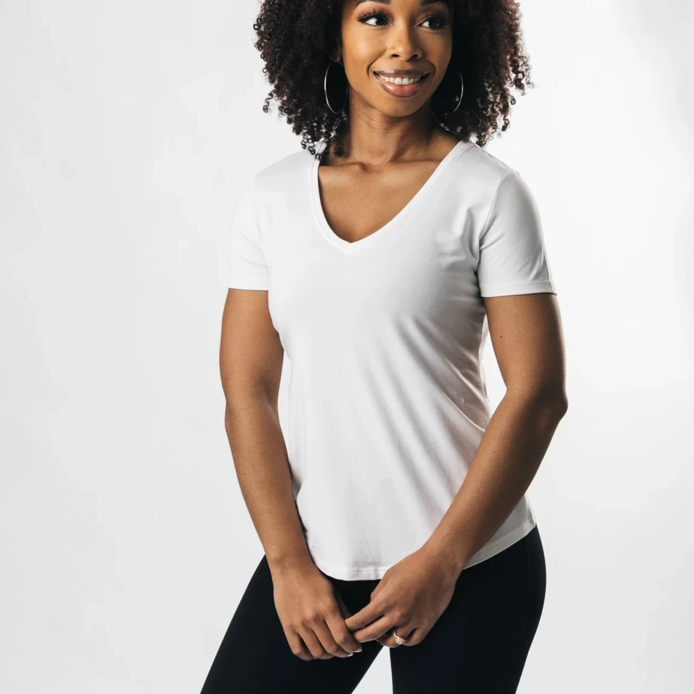  Модная Высококачественная женская футболка на бретельках с V-образным вырезом