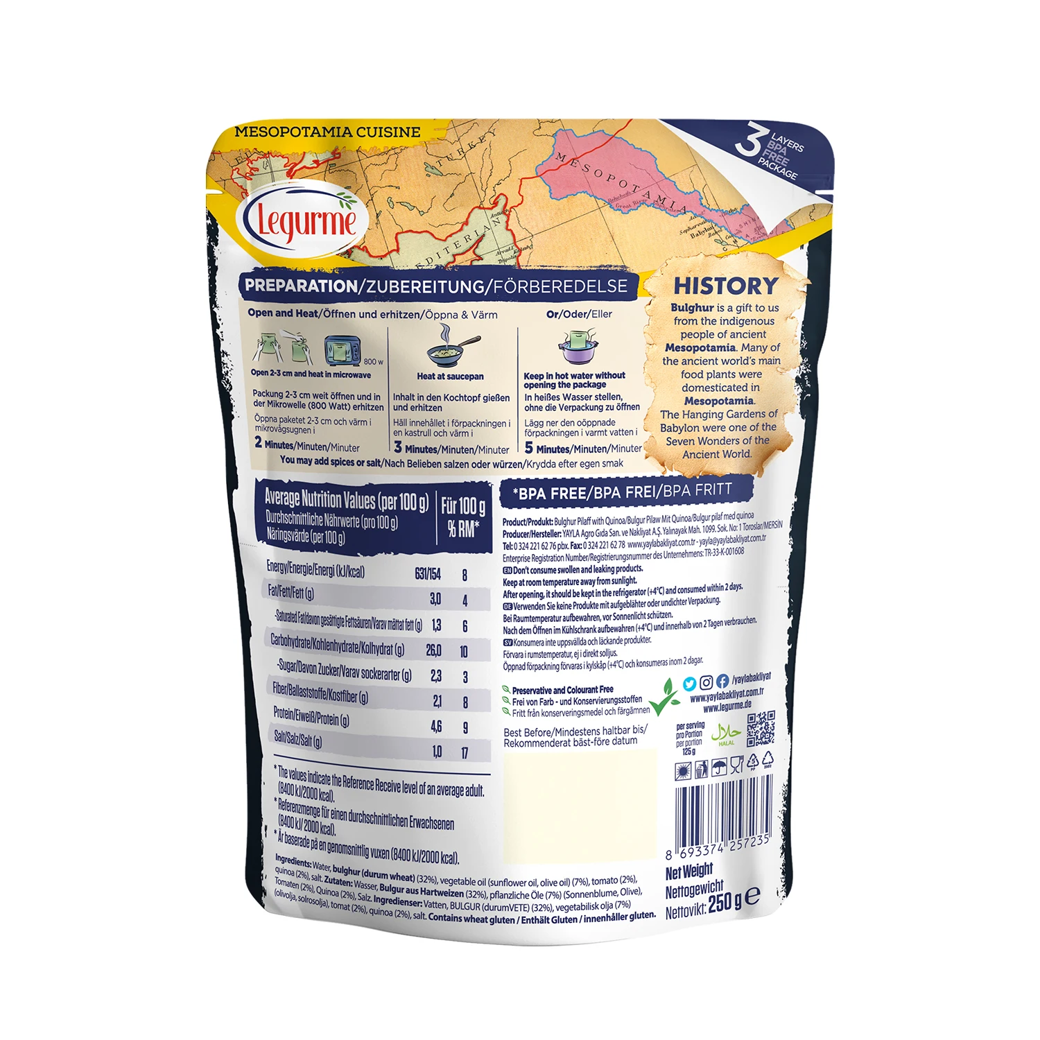 Best Seller Bulgur Pilaf with Quinoa Wholesale Product | Shelf Life 18 months | Ready to eat | Custom Packaging |