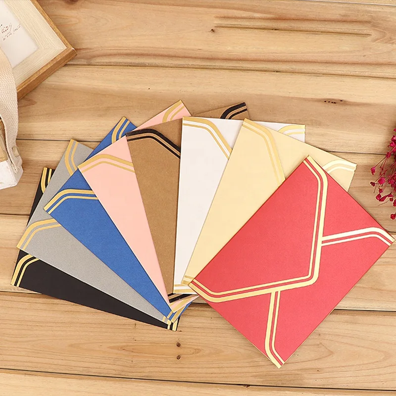 High Quality Kraft Paper Envelope with Wax Seal for Business Invitations and Wallet Letters